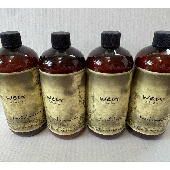 Lot Pack of 4 WEN Sweet Almond Mint Cleansing Conditioner New Sealed Chaz Dean - Picture 1 of 4